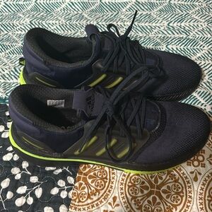 Adidas X_PLRBOOST SHOES navy and green wore 2 times size Men’s U.S. 10